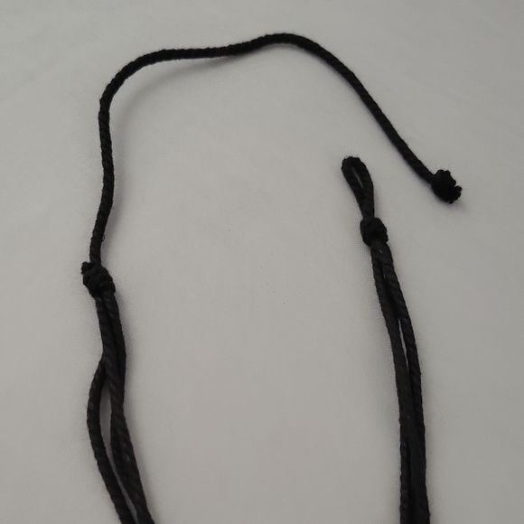 Love Pendant Cord Necklace in Dark Brown - Picture 5 of 5